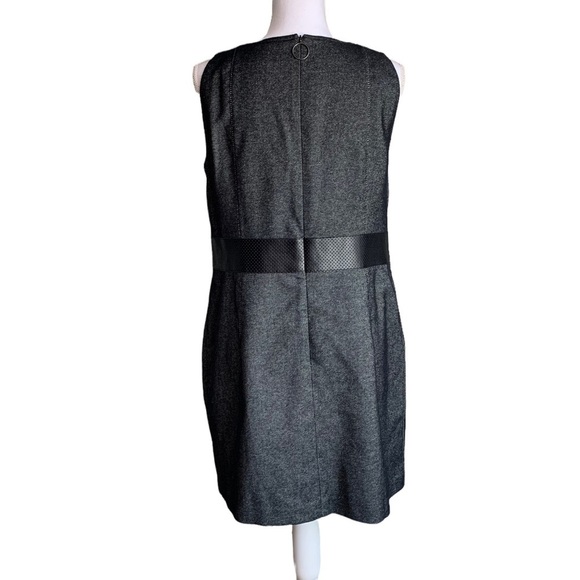 Akris Punto Black Gray Sleeveless Dress Size 14 - Picture 4 of 17